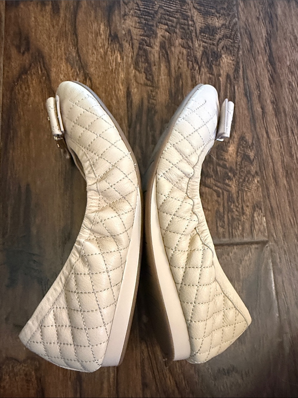 Cole Haan Tali Quilted Nude Ballet Flats, size 7 - Picture 8 of 9